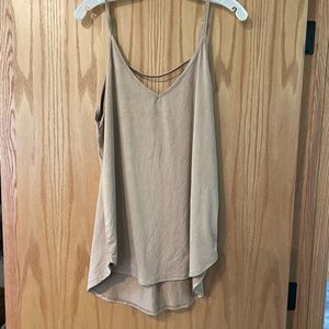 Shyanne Camel/tan colored Suede camisole